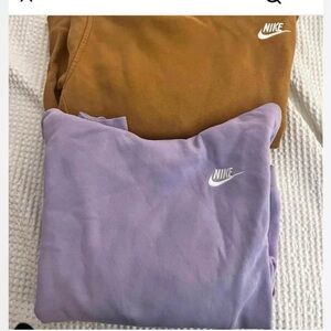 Nike Lavender and Tan Sweatshirts